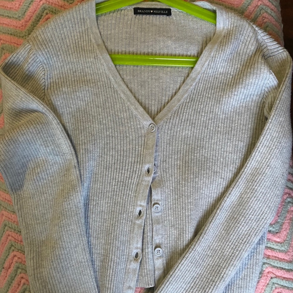 Brandy Melville grey Shannon sweater
